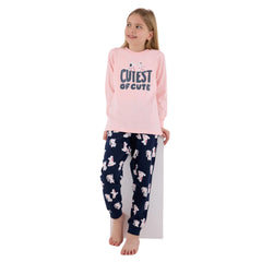 Roly Poly Kız Çocuk Uzun Kollu Pijama Takım Pembe
