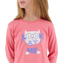 Roly Poly Kız Çocuk Uzun Kollu Pijama Takım Neon Pembe