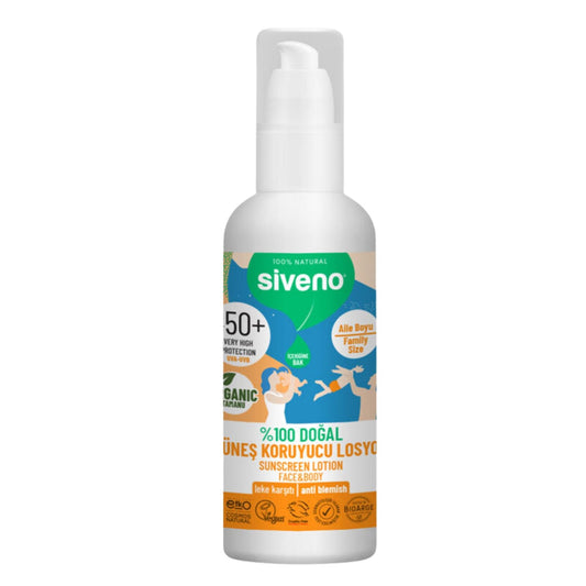 Siveno %100 Doğal All Family Güneş Losyonu SPF 50+