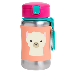 Skip Hop Pipetli Paslanmaz Çelik Suluk Lama 350ml - Welcome Baby