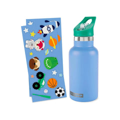 Skip Hop Spark Style Paslanmaz Çelik Stickerlı Suluk Mavi 380ml