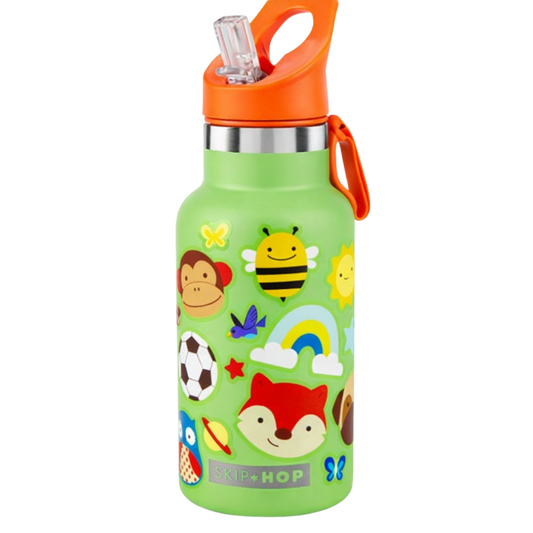 Skip Hop Spark Style Paslanmaz Çelik Stickerlı Suluk Yeşil 380ml