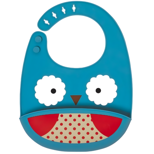 Skip Hop Zoo Silikon Önlük Baykuş