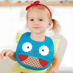 Skip Hop Zoo Silikon Önlük Baykuş