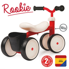 Smoby Rookie 4 Tekerlekli Bisiklet Kırmızı