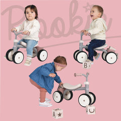 Smoby Rookie 4 Tekerlekli Bisiklet Pembe