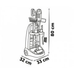 Smoby Rowenta Temizlik Seti Arabası ve Elektrik Süpürgesi