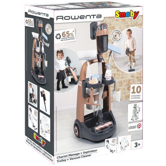 Smoby Rowenta Trolley Ve Dik Süpürge Oyuncağı