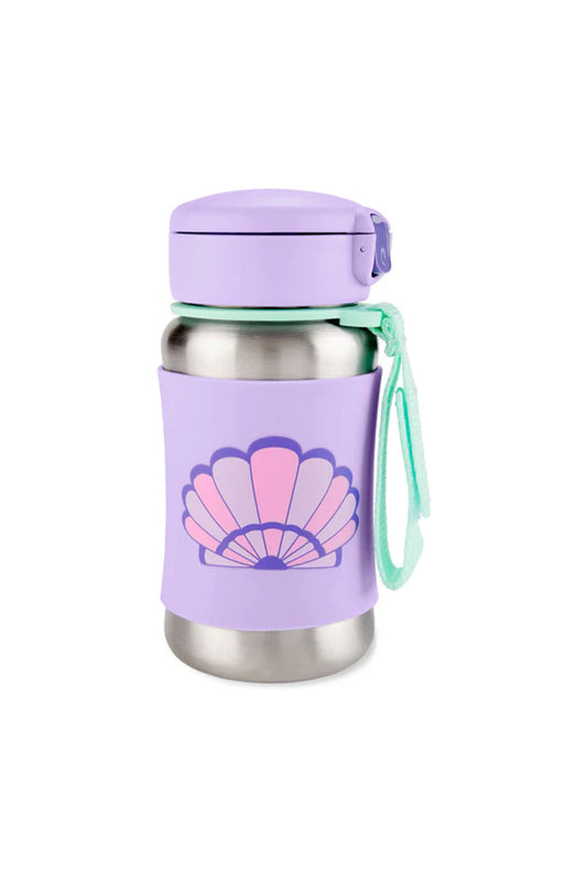 Skip Hop Spark Style Pipetli Paslanmaz Çelik Suluk Deniz Kabuğu 350ml