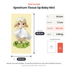 Spextrum Tissue Up Baby Nini Peçetelik Bej