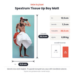Spextrum Tissue Up Boy Matt Peçetelik Mavi