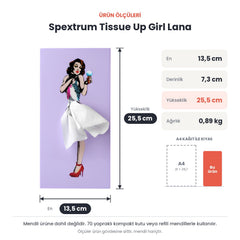 Spextrum Tissue Up Girl Lana Peçetelik Mor