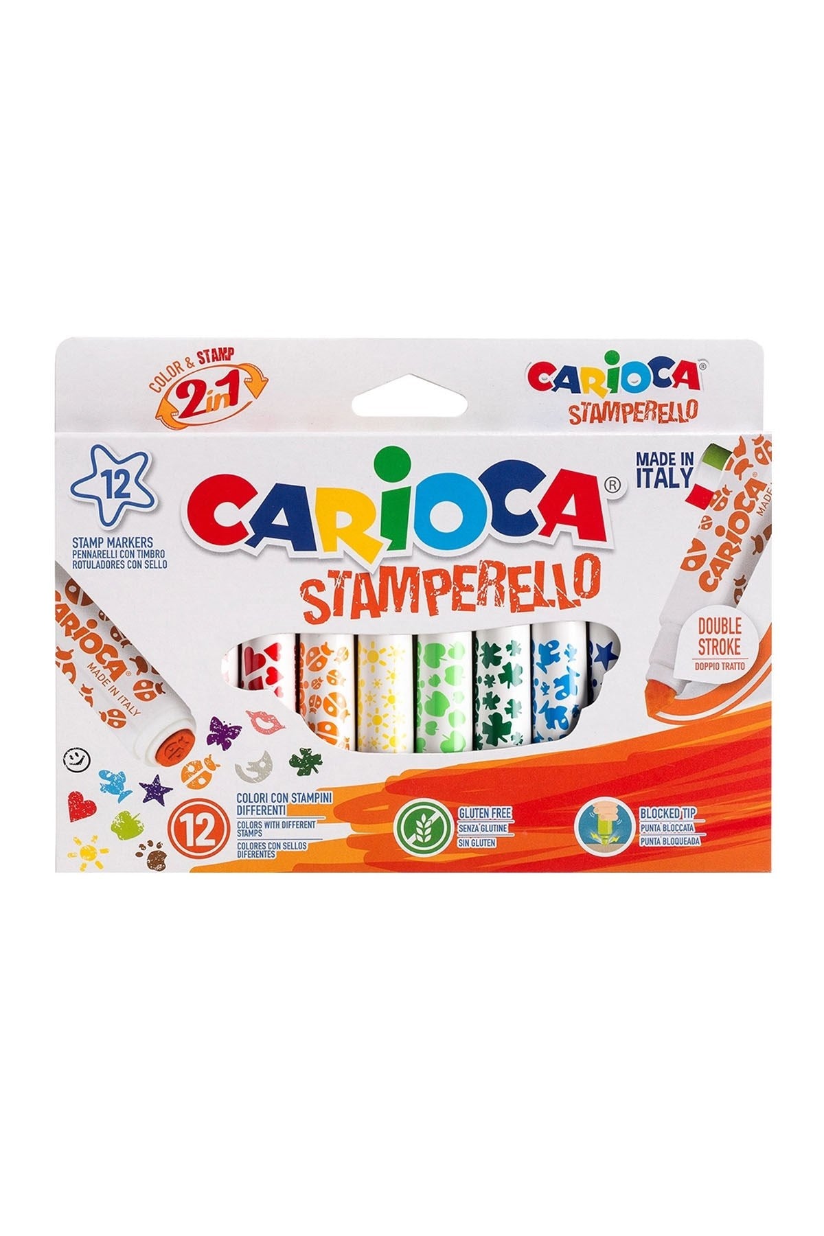 Carioca Stamperello Yıkanabilir 12’li Keçeli Kalem - Welcome Baby