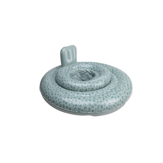 Swim Essentials Leopard Green Bebek Sırt Destekli Yüzme Simidi