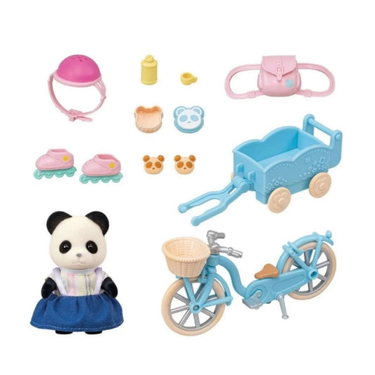 Sylvanian Families Bisiklet ve Paten Seti Panda Kız 5652