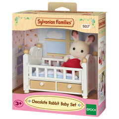 Sylvanian Families Çikolata Kulaklı Tavşan Bebek ve Yatağı 5017