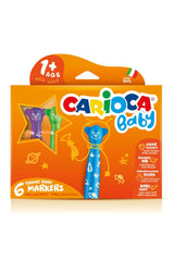 Carioca Teddy Jumbo Bebek Süper Yıkanabilir 6’lı Keçeli Kalem