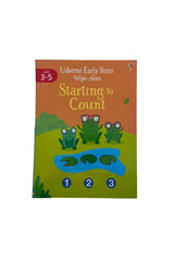 The Usborne Early Years Wipe Clean Starting To Count - Welcome Baby