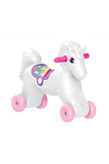 Dolu Unicorn Sallanan Tekerlekli At