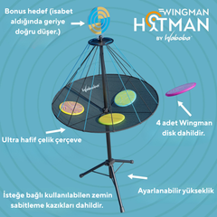 Waboba Hitman Taşınabilir Disk Golf Seti Katlanır Frizbi Golf Açık Hava Oyunu