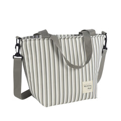 Walking Mum Bolsa Comiditas Çizgi Desenli Termos Çanta