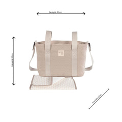 Walking Mum Eco Mum Crossbody Bebek Bakım Çantası Apricot