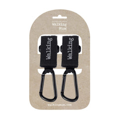 Walking Mum Ganchos Bebek Arabası Kancası Black