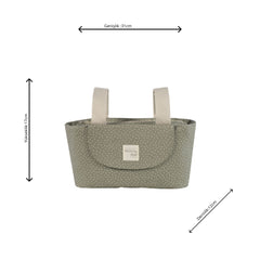Walking Mum Poppy Bebek Arabası Puantiyeli Organizer Çanta Moss