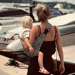 Wildride Black Zebra Carrier Siyah Zebra Desenli Çocuk Taşıyıcı