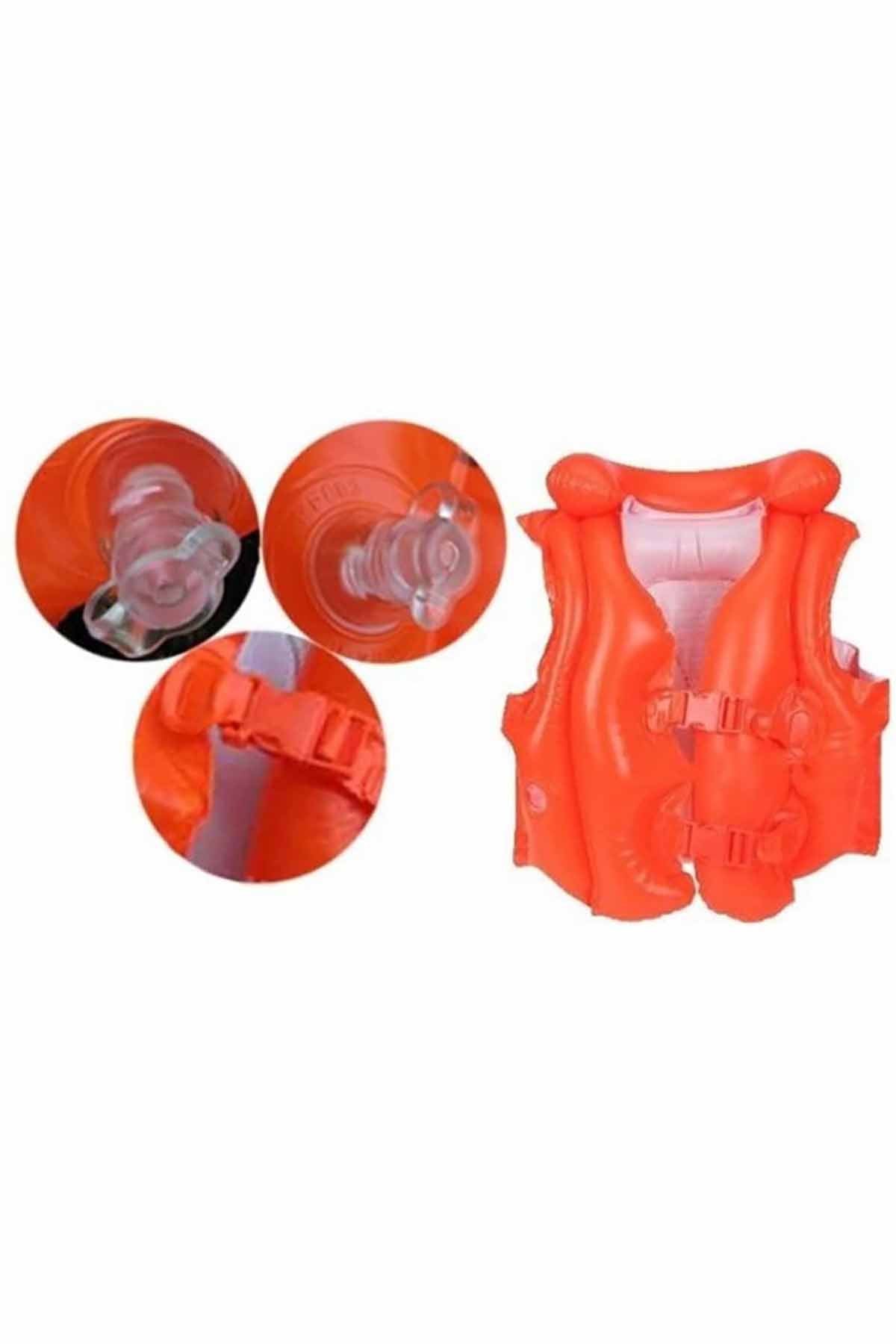 Intex Yakalı Kırmızı Yelek 50x47cm