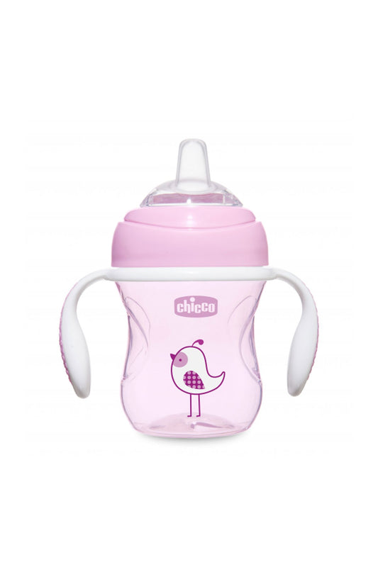Chicco Yumuşak Uçlu Geçiş Bardağı 4 Ay + Kız