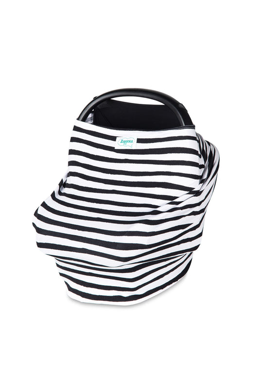 Zuppers Fonksiyonel Puset ve Emzirme Örtüsü Siyah Beyaz