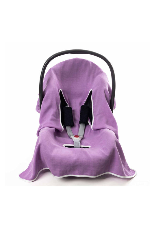 Zuppers Müslin Oto Koltuğu ve Ana kucağı Kılıfı Leylak