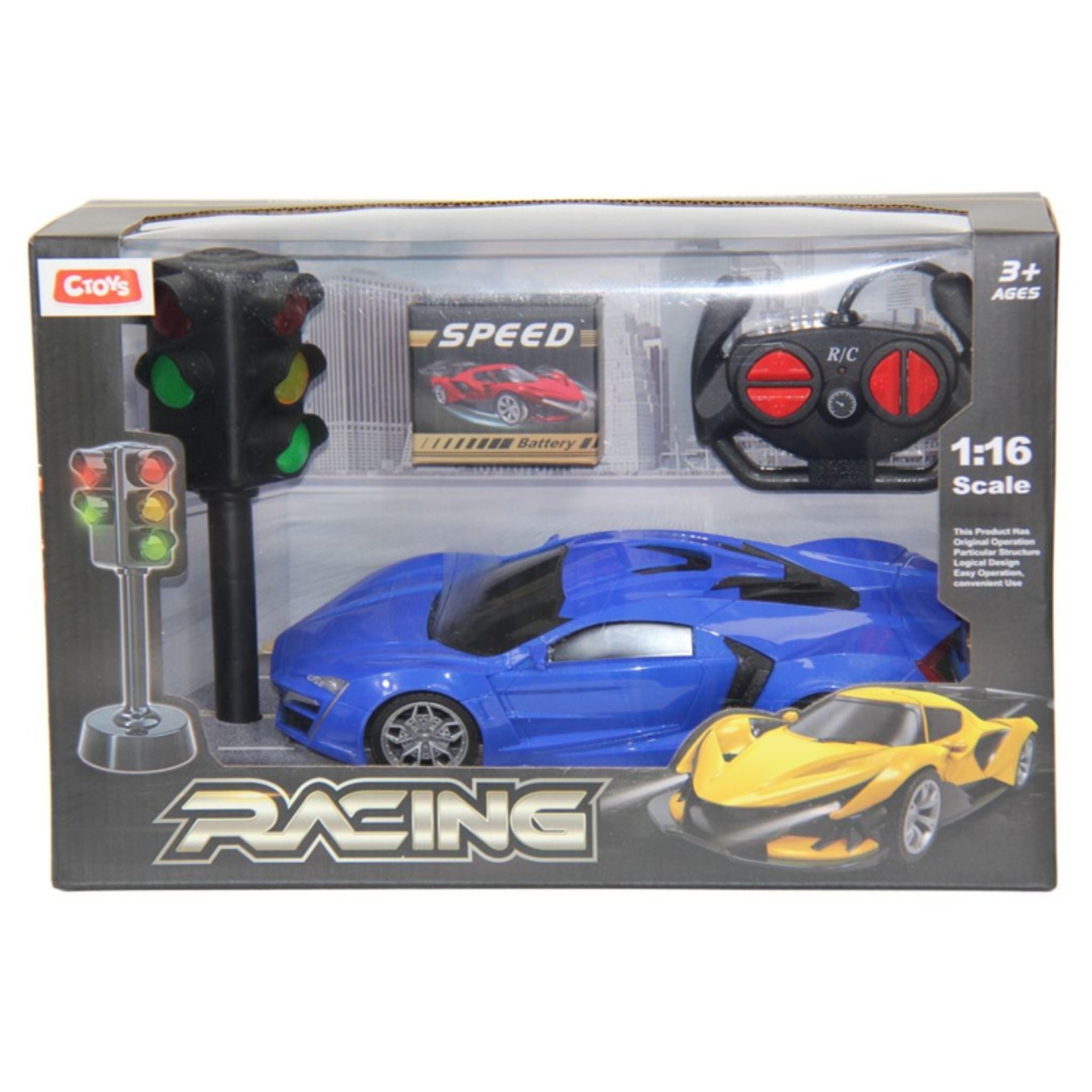 Ctoys 1:16 Uzaktan Kumandalı Usb Araba RC Trafik Işıklı 