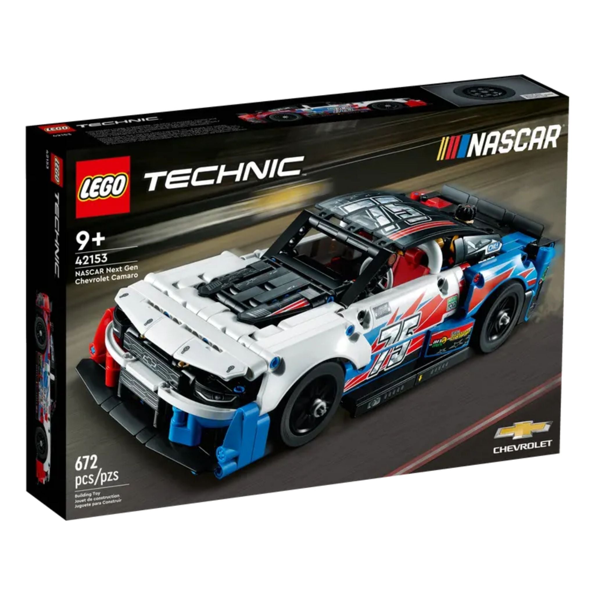 Lego Technic Nascar Yeni Nesil Chevrolet Camaro ZL1 42153 Yapım Seti 672 Parça