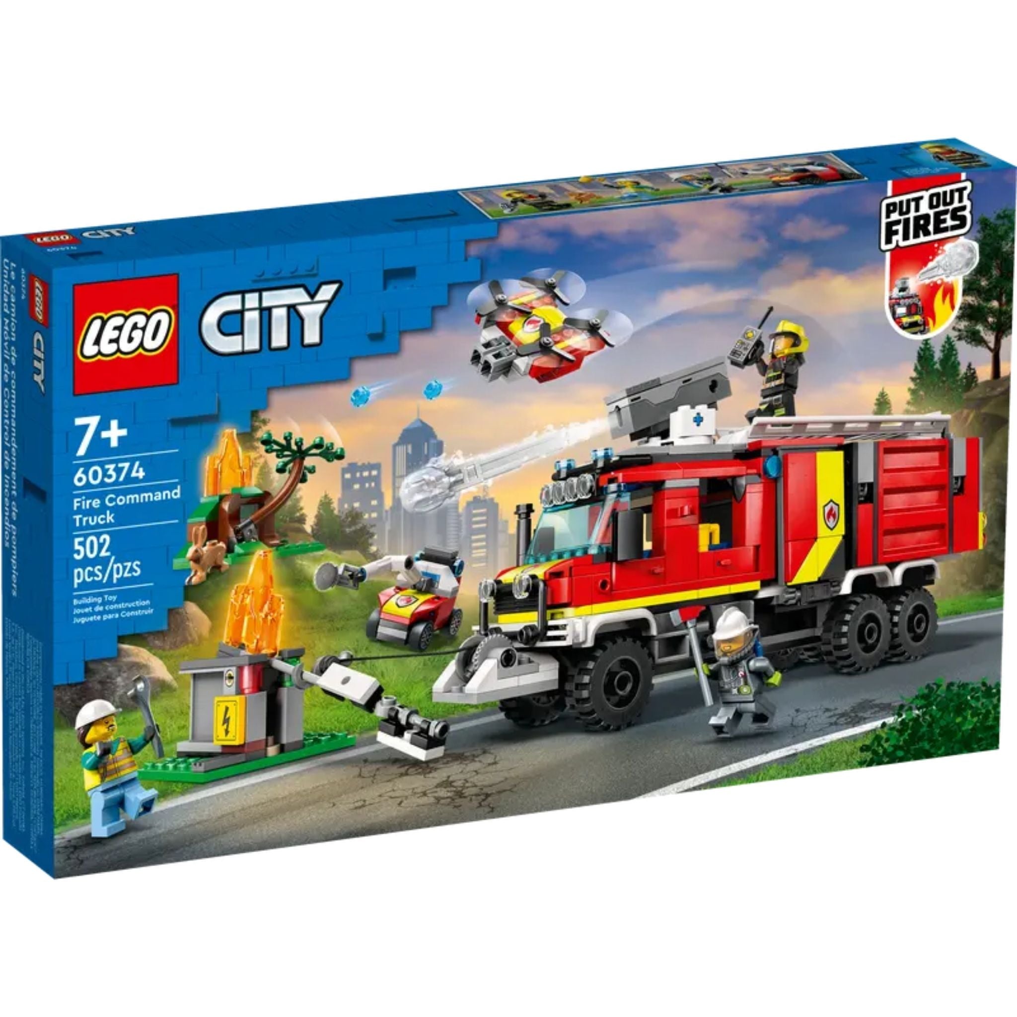 Lego City İtfaiye Komuta Kamyonu 60374 Yapım Seti 502 Parça