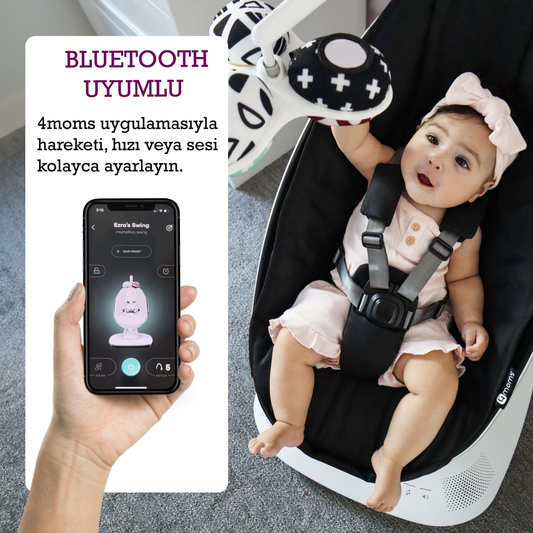 4Moms Mamaroo 5.0 App Black