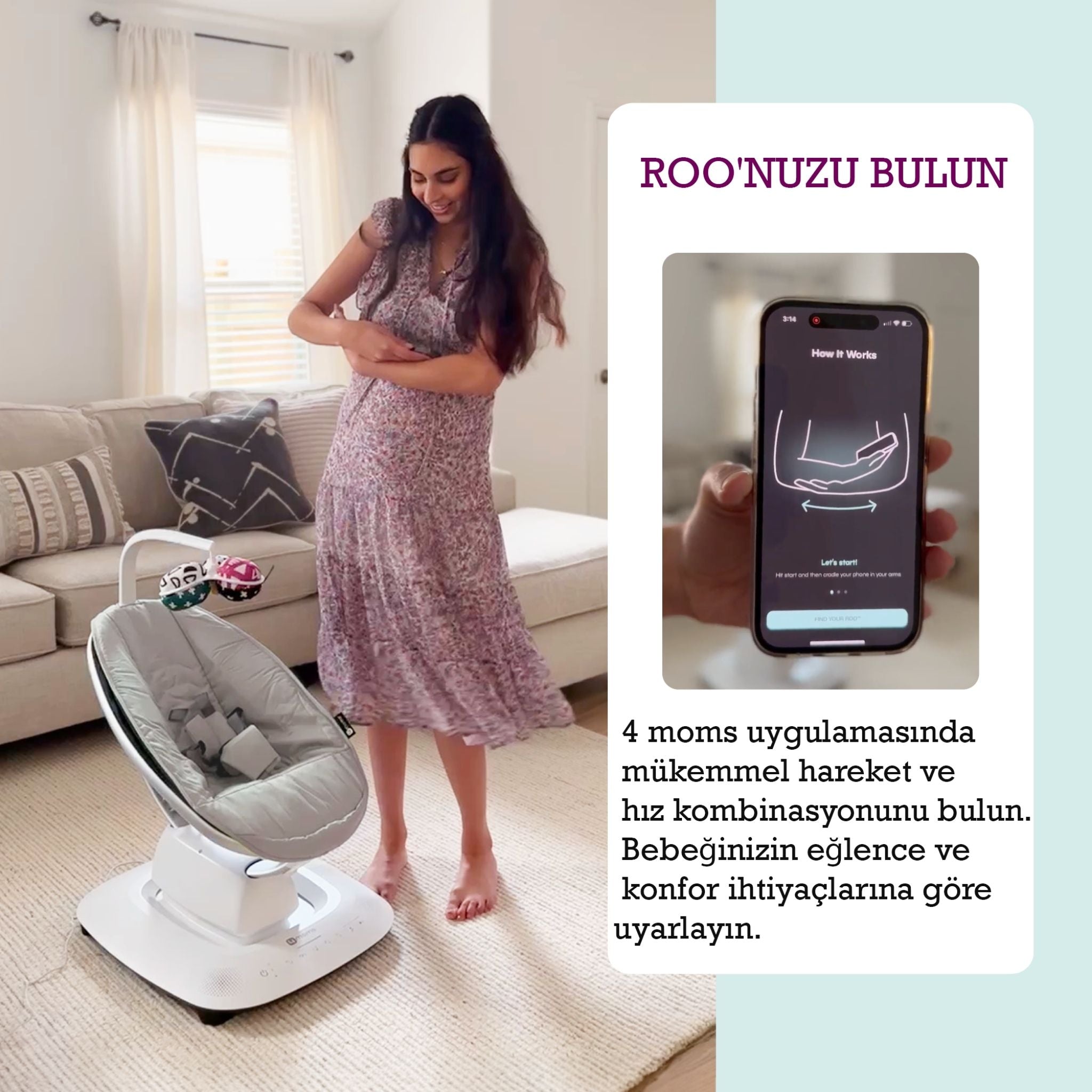 4Moms Mamaroo 5.0 Slate Rosewood