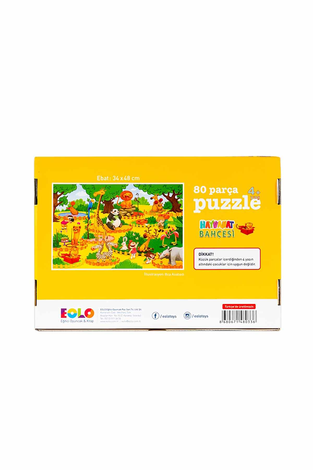 80 Parça Puzzle - Hayvanat Bahçesi