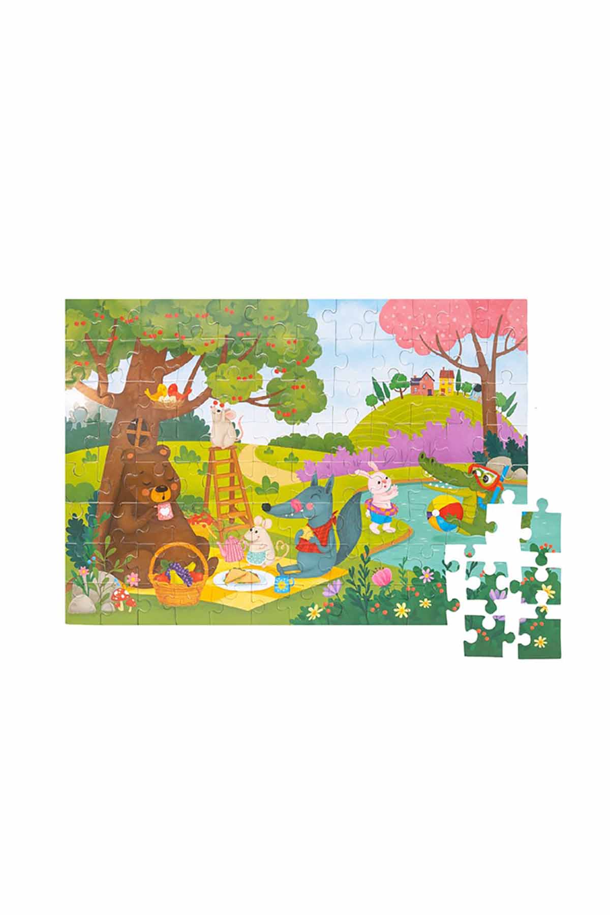 96 Parça Puzzle - Ormanda Piknik