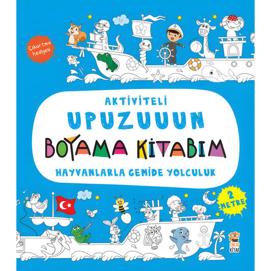 Sincap Kitap Aktiviteli Upuzuuun Boyama Kitabım Hayvanlarla Gemide Yolculuk