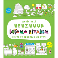 Sincap Kitap Aktiviteli Upuzuuun Boyama Kitabım Meyve ve Sebze