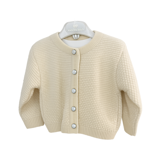 Angora Baby Hırkalı 3'lü Takım Ekru