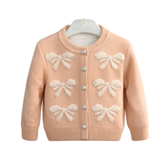 Angora Baby Hırkalı 3'lü Takım Fiyonk Somon