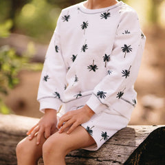 Antebies Palmiye Sweatshirt Şort Set
