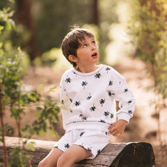 Antebies Palmiye Sweatshirt Şort Set