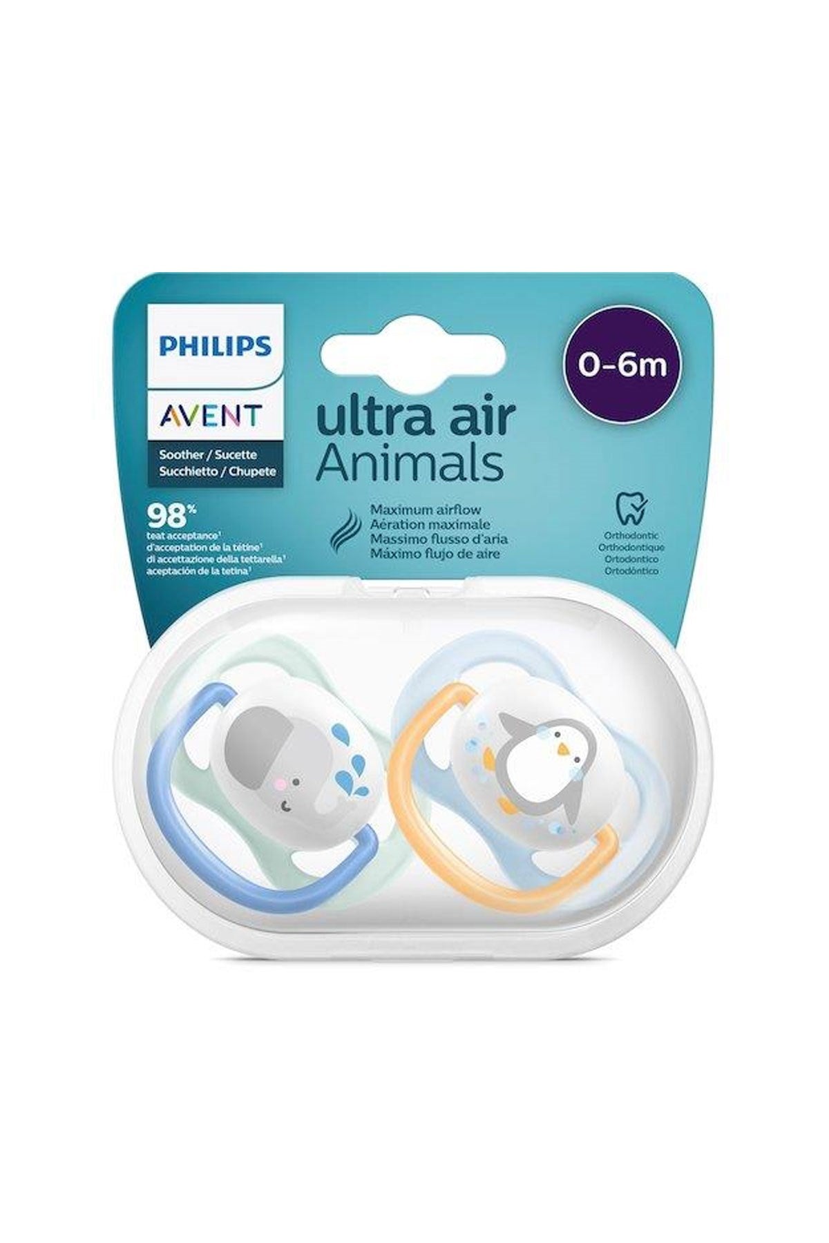 Avent Ultra Air Emzik 0-6 Ay Erkek 2Li