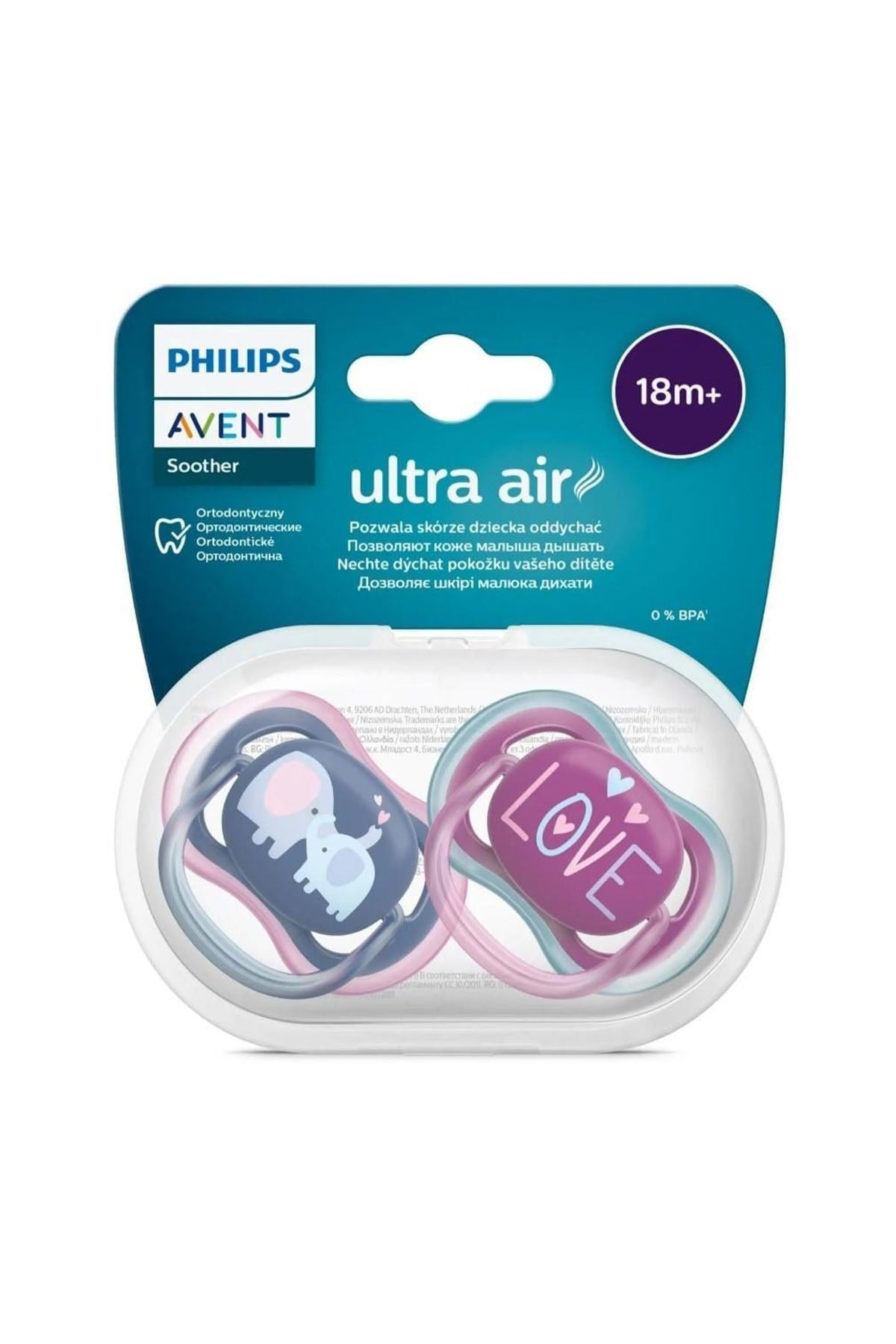 Avent Ultra Air Emzik 18+ 2li Kız