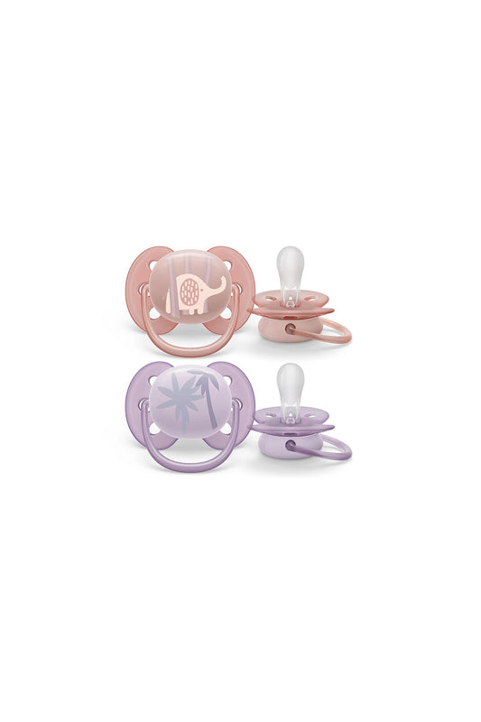 Philips Avent Ultra Yumuşak Emzik 0-6 Ay 2'li Kız