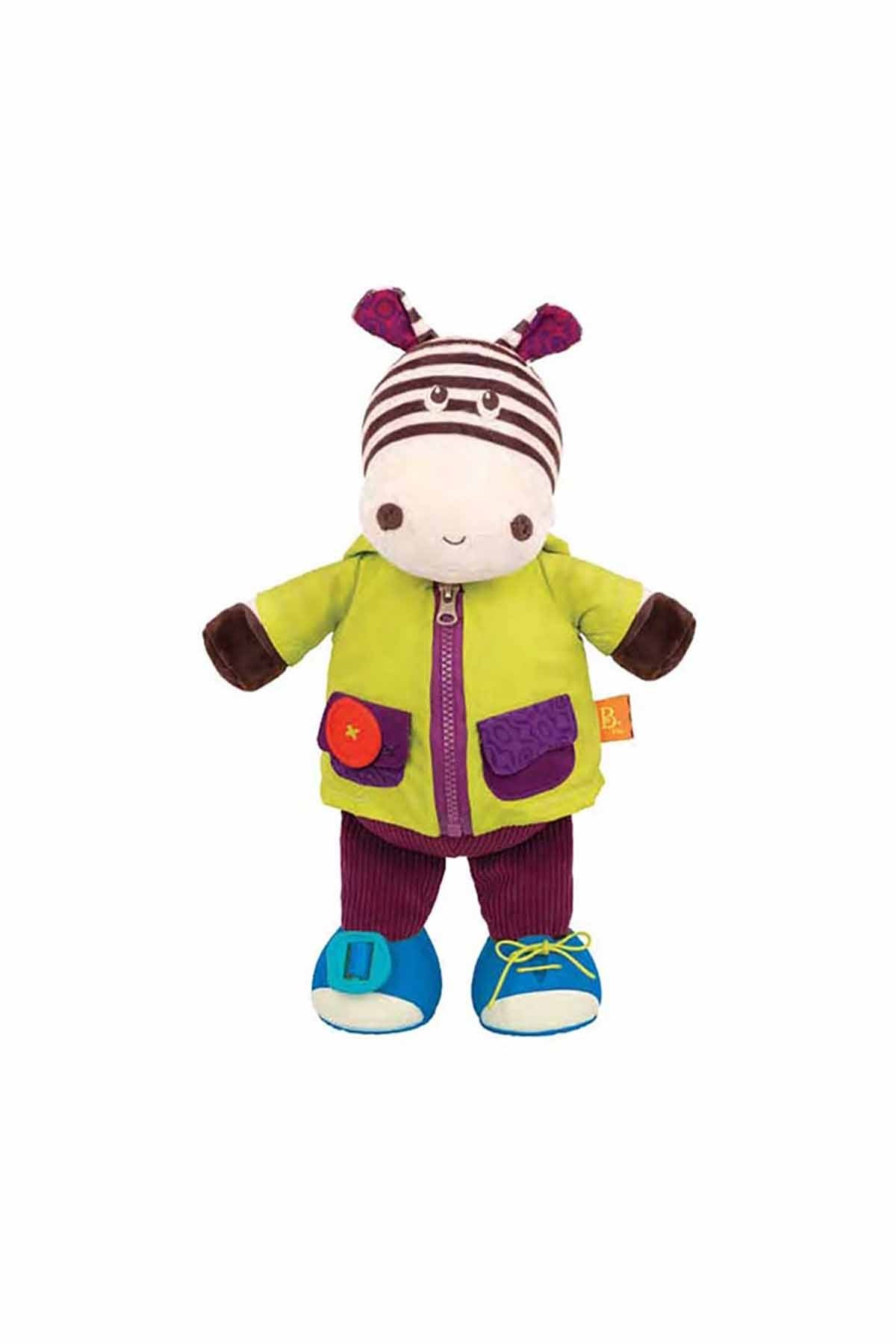 B.Toys Giydirilebilir Peluş Giggly Zippies Zebb